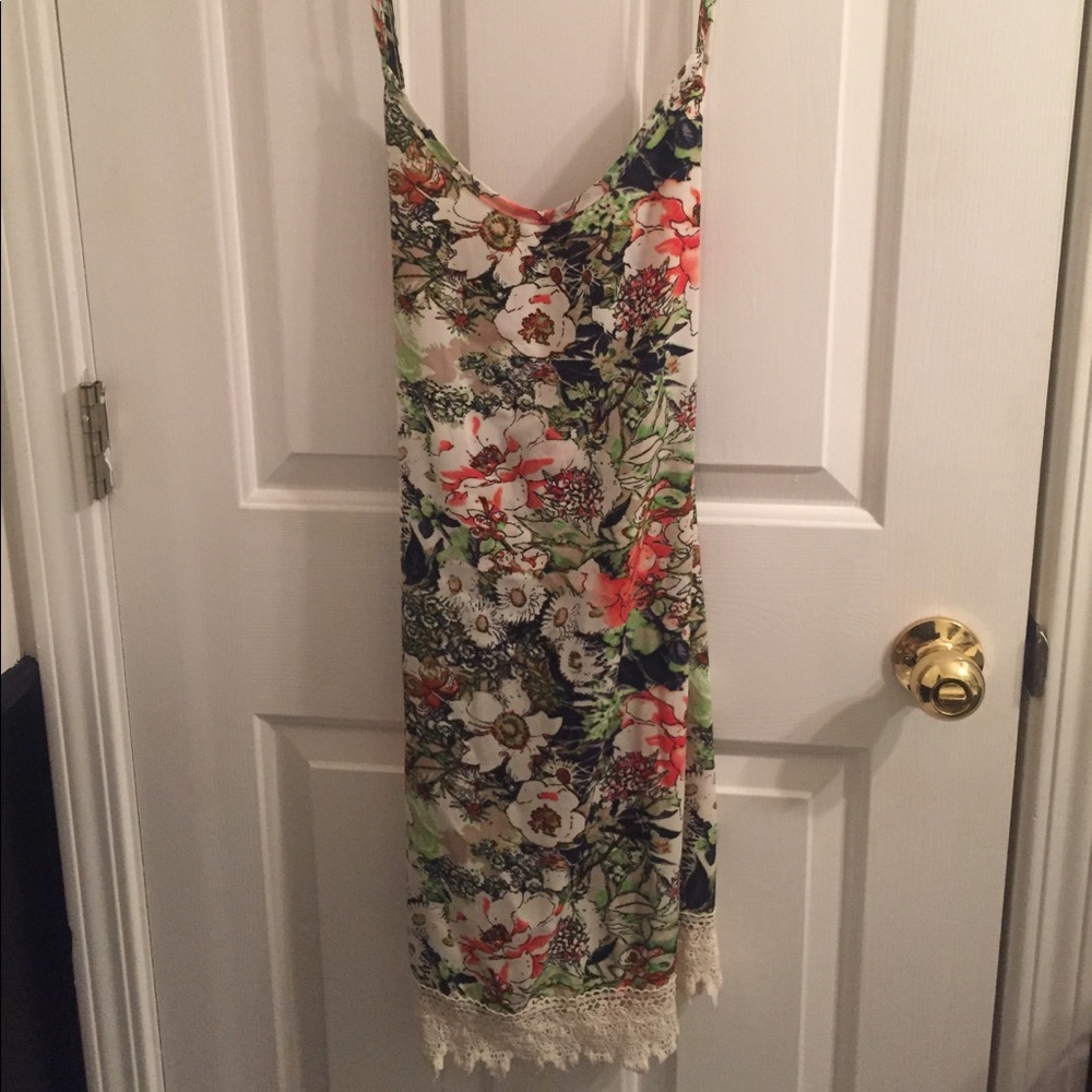 Floral skinny strap sundress